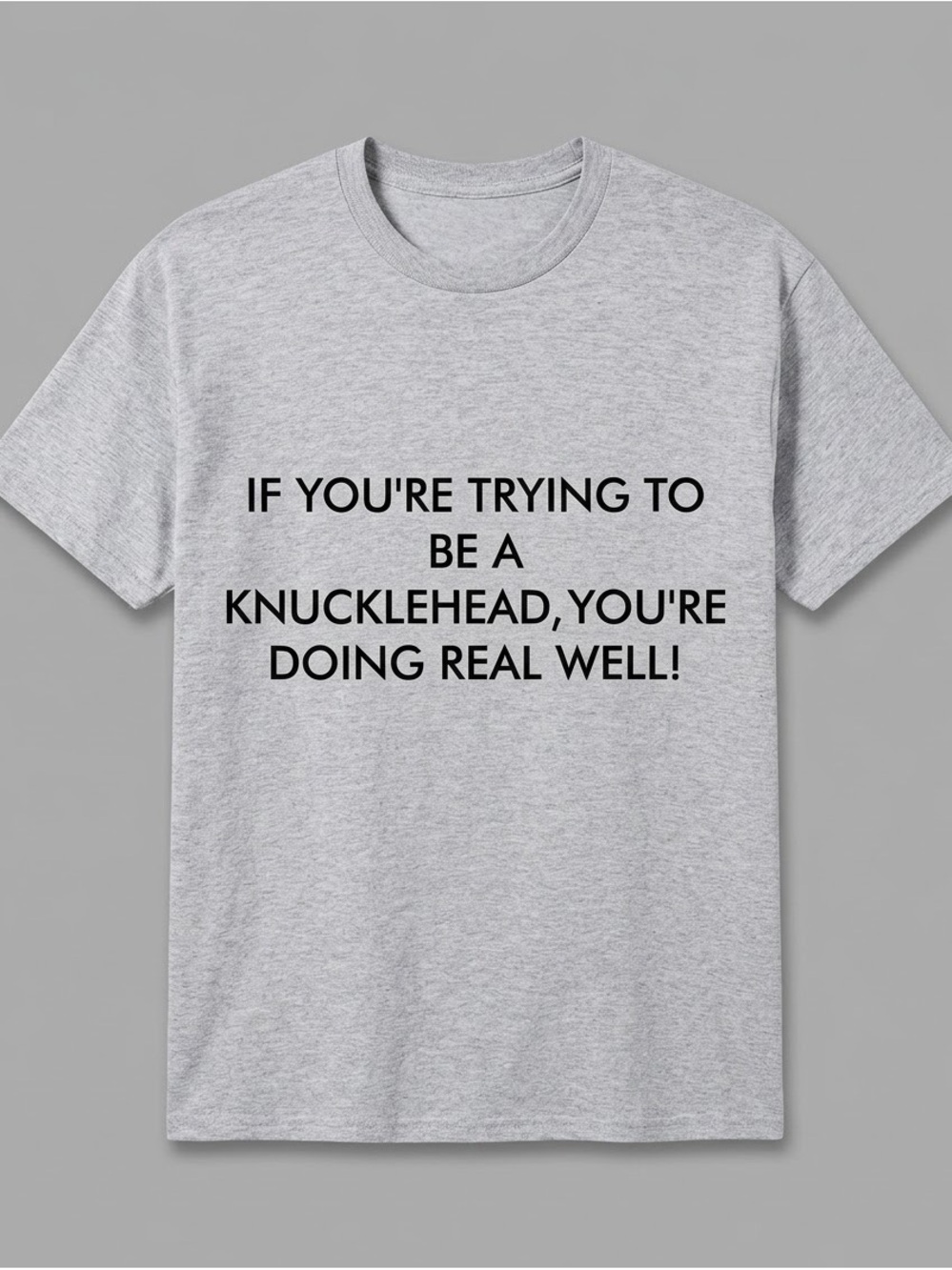 Knucklehead Hanes Light Gray Short Sleeve Graphic Tee